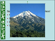 Volcanoes slide with photo inserted - 2003