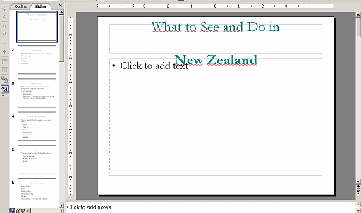 Presentation automatically created when opening the Word doc