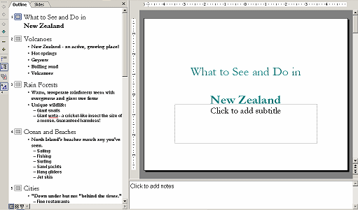 PowerPoint window with NZ outline