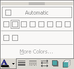 Button: Font Color - grayed out