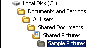 Explorer: Drive C- Sample pictures