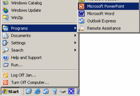 Start menu with PowerPoint installed but not Office