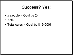 Slide: Success - initial state