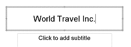 Title placeholder: World Travel Inc.