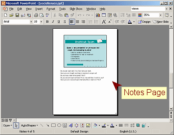 View: Notes Page