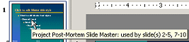 Popup tip over Slide Master: used by slide(s) 2-5,7-10