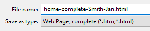 Dialog: Save As - home-complete 