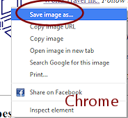 Right Click Menu: Save image as... (Chrome 34)