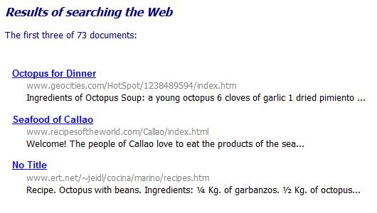 Quick Search results - +octopus +recipe on the Web