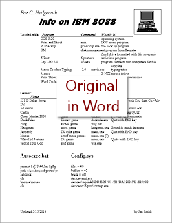 Example: Original document from Word