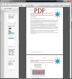 Example: Complex doc saved as PDF