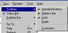 Toolbar popup menu in IE5