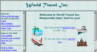 World Travel Inc. home page