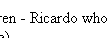 Link:  "Ricardo" returns to normal text
