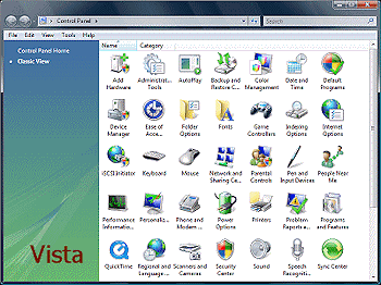 Control Panel (Windows Vista)