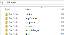 Type moved to first column (Win8)