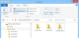 File Explorer: 3 folders (Win8)