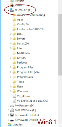 Folder Tree in File Explorer (Win8.1)