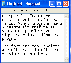 Notepad (WinXP)