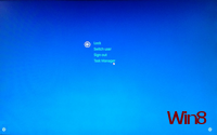 Screen with shortcut to Task Manager (Win8)
