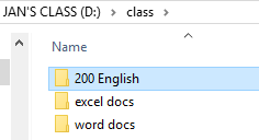 File Explorer refreshed to put moved folders in correct order (Win10)