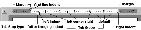 Horizontal ruler - labeled