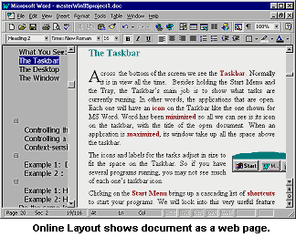 Online/Web Layout view