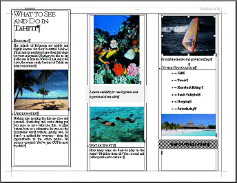 Brochure Page 2 - after inserting images