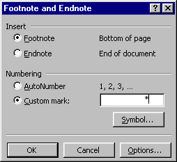 Dialog: Footnote and Endnote