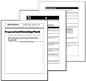 Professional Report template - 3 pages