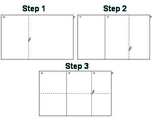 Steps in drawing a table